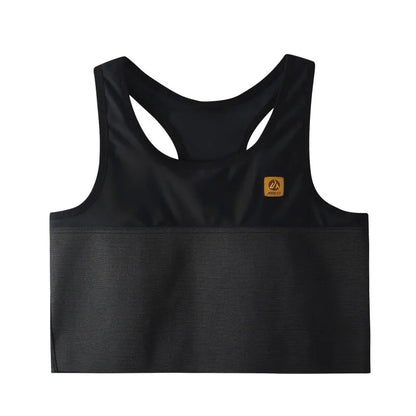 Quick-Dry Pullover Chest Binder – Sports Wear Short Vest Corset with Full Bandage Support, Plus Size