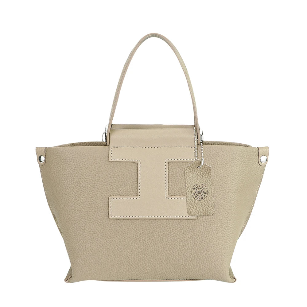 Royal Bagger Top-Handle Genuine Leather Handbag for Women – Trendy Casual Crossbody Bag with Adjustable Shoulder Strap 1859