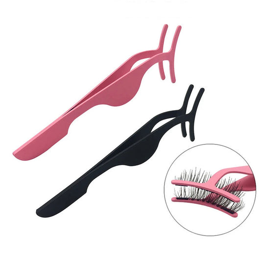 False Eyelash Applicator Tweezer – Professional Makeup Tool for Easy Mink Lash Application & Curling