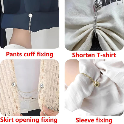 4PCS Multi-Function Magnetic Clothing Clips – Pinless Brooch Clips for Women’s Clothes & Cardigans