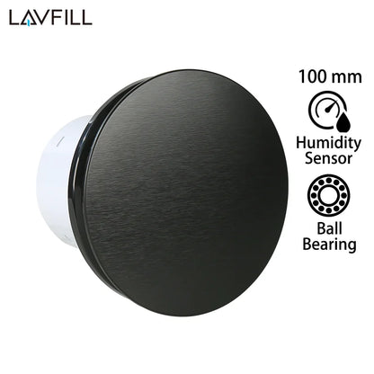 230V 4" 100MM Duct Extractor Fan – Smart Bathroom Exhaust with Timer, Humidistat, and Humidity Sensor for Shower & Toilet