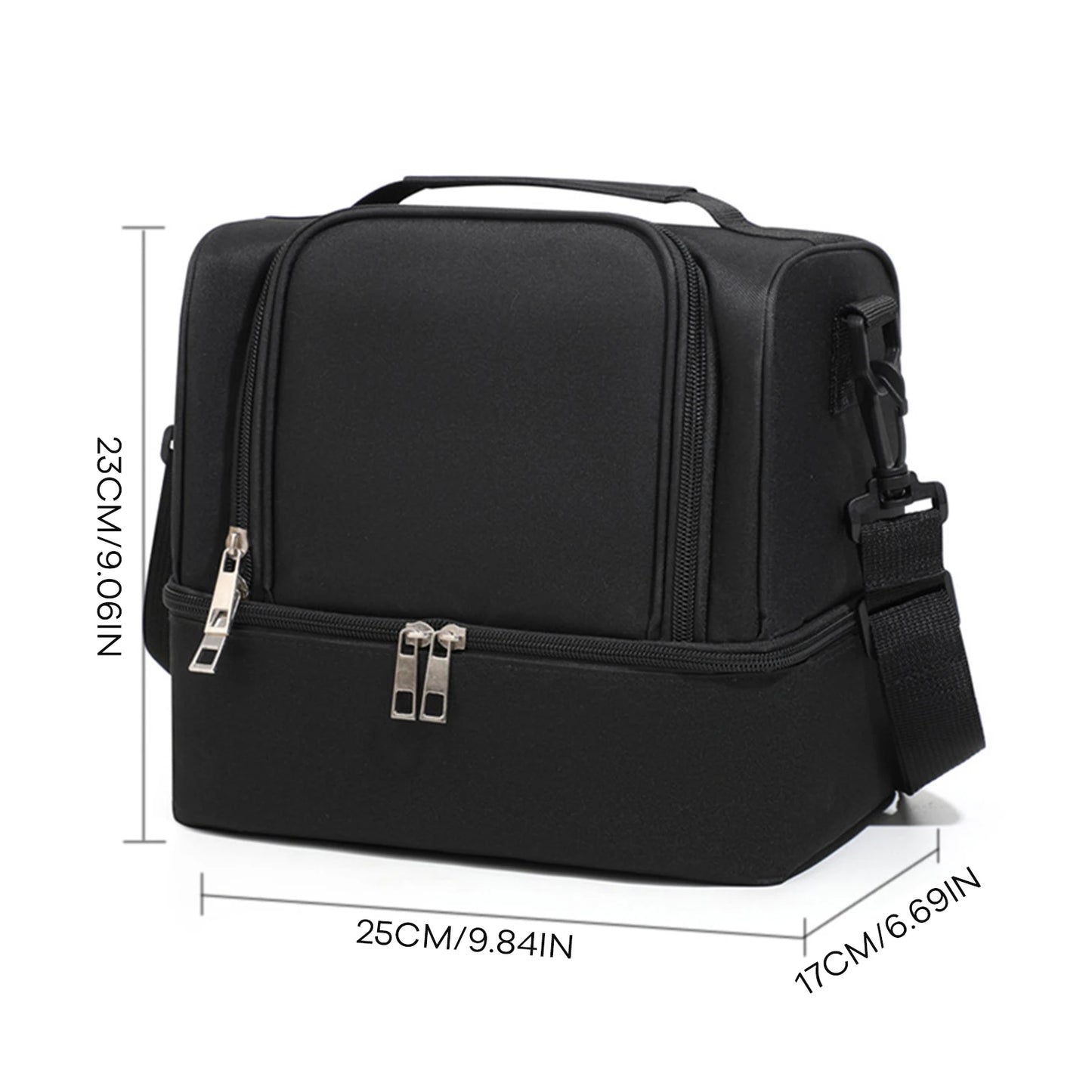 Large Capacity Insulated Lunch Bag – Aluminum Foil Thermal Food Tote for Office, School, Picnic & Travel