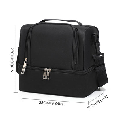 Large Capacity Insulated Lunch Bag – Aluminum Foil Thermal Food Tote for Office, School, Picnic & Travel