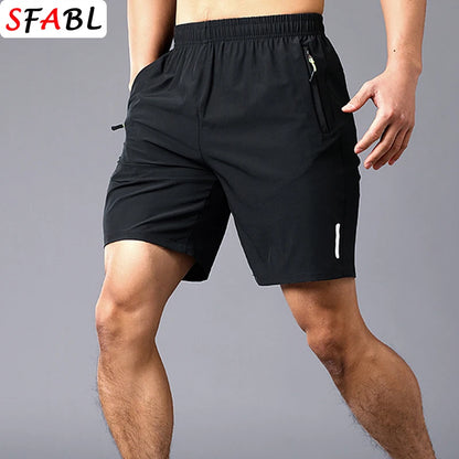 Men's Summer Beach Shorts – Quick-Drying, Breathable Elastic Fitness & Running Casual Shorts