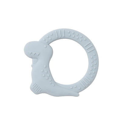 BPA Free Silicone Dinosaur Teether - Baby Molar Stick Chew Toy for Toddlers Infant Teething Relief
