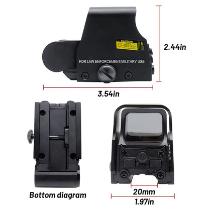 553 Holographic Sight – Red & Green Dot Optics Reflex Riflescope, Fits 20mm Rails, Ideal for Hunting Scopes