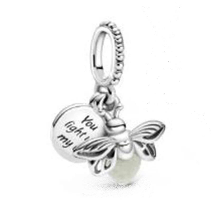 925 Silver Plated Murano Glass Sea Turtle Dangle Charm - Colorful Pink & Blue Jewelry for Women's Bracelet