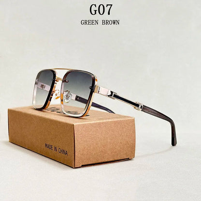 Luxury Square Sunglasses — Vintage Unisex Fashion Shades with UV Protection for Men & Women
