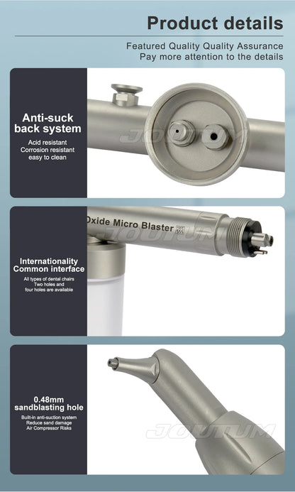 ATMDENT Dental Aluminum Oxide Micro Blaster – Air Abrasion Polisher Sandblasting Gun for Dentistry