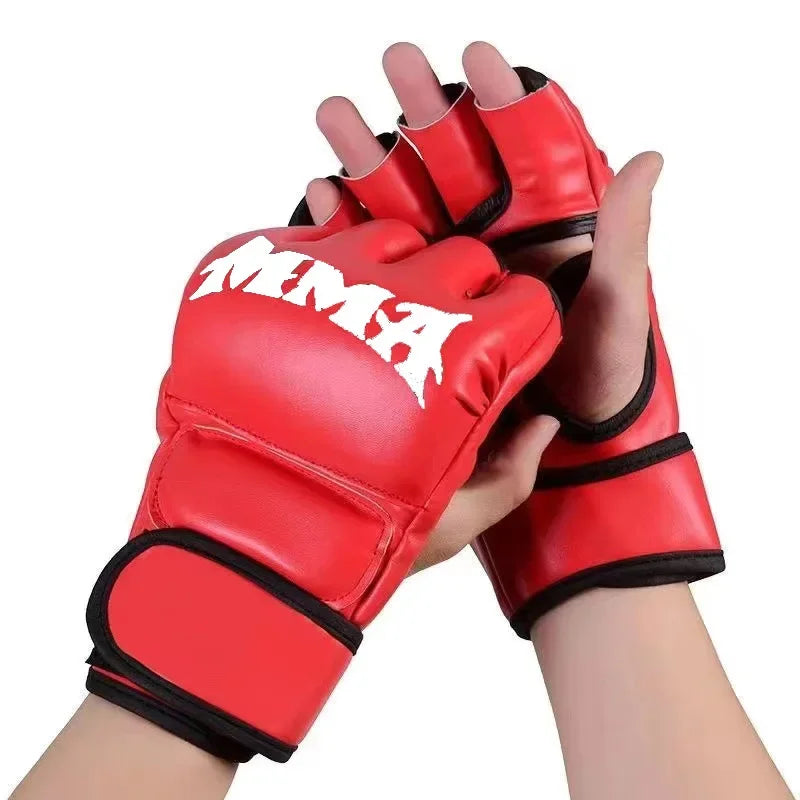 2024 Adult Professional Boxing Gloves - Combat Sandbag Training, Sanda, Muay Thai, MMA, Kickboxing Half Finger Gloves