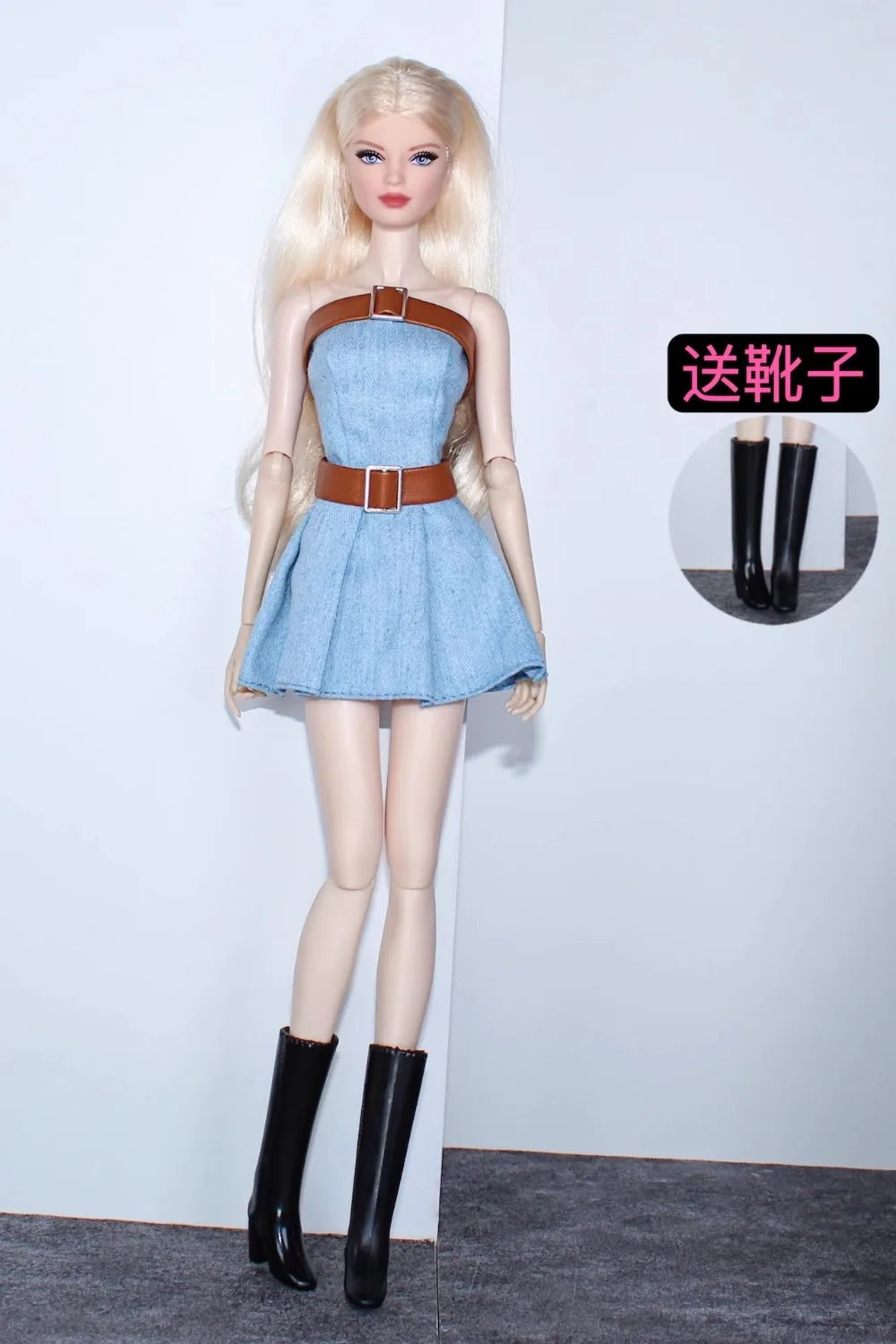 1/6 Doll Clothes Set — New Dress & Sweater Outfit for 30cm Xinyi FR ST BB Dolls, Doll House Accessories