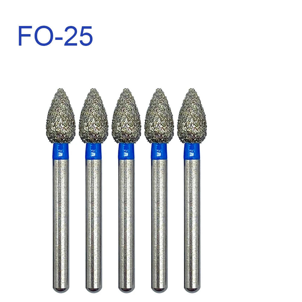 5pcs FG Dia 1.6mm Dental Drills – High-Speed Handpiece Diamond Burs for Teeth Whitening