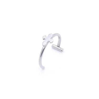 Stainless Steel Fake Nose Ring – Hoop Septum Rings, C-Clip Lip Ring, Non-Pierced Body Jewelry for Women