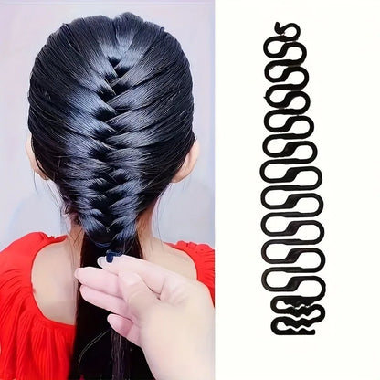 Multi-Purpose Hairstyle Tool - Fishbone Braid and Easy Hair Design Styling Tool