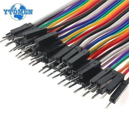 20Pin Jumper Wire Dupont Cable - 20cm Male to Male, Female to Male & Female to Female for Arduino DIY Electronics