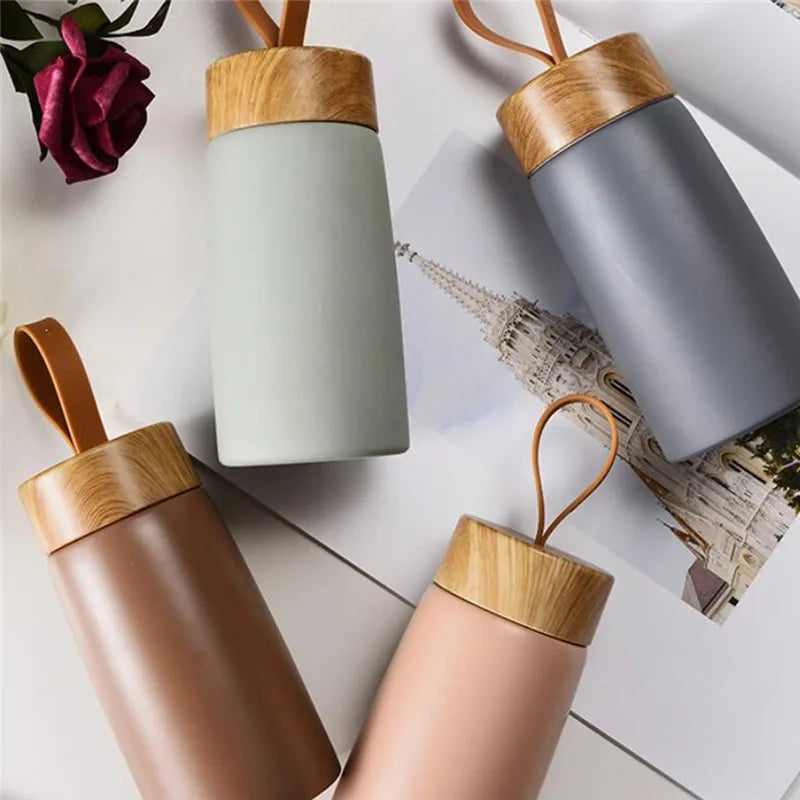 Insulated Coffee Mug - 304 Stainless Steel Tumbler, Portable Vacuum Flask Mini Water Bottle, Thermal Travel Cup