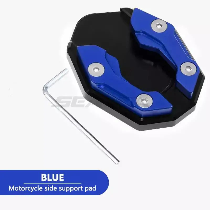 BLALION Aluminum Motorcycle Kickstand Extender – Side Stand Foot Pad Support Plate Accessory