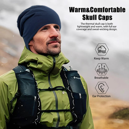 Solid Color Unisex Slouchy Beanie - Soft Cotton Hip-Hop Cap, Lightweight Running Hat for Men and Women