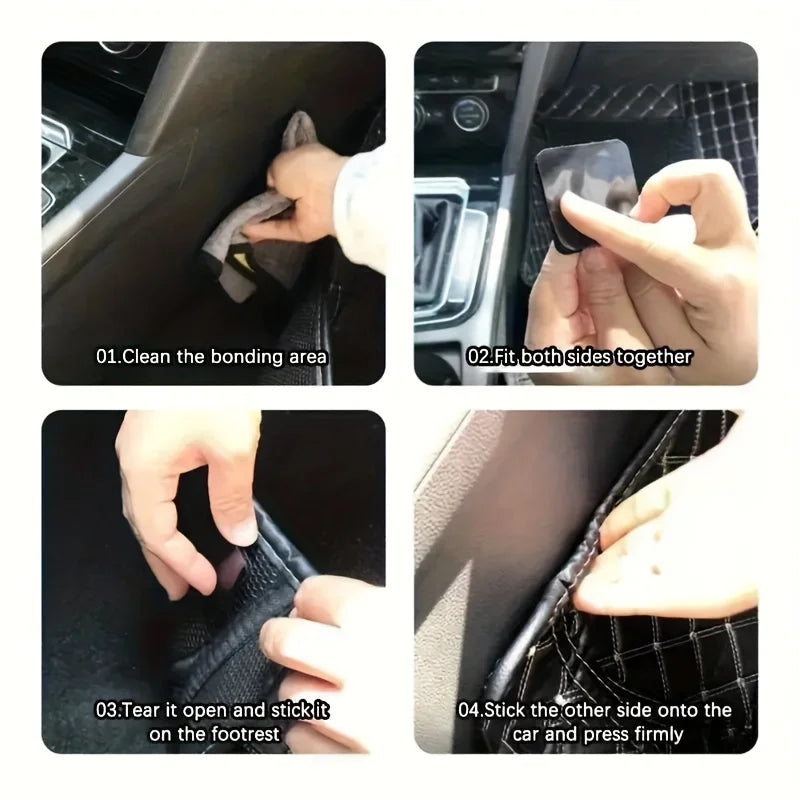 5x5cm Double-Sided Fixing Tape Stickers – Anti-Skid Grip Pads for Car Mats, Home Floors & Multi-Surface Non-Slip Mounting Adhesive Strips