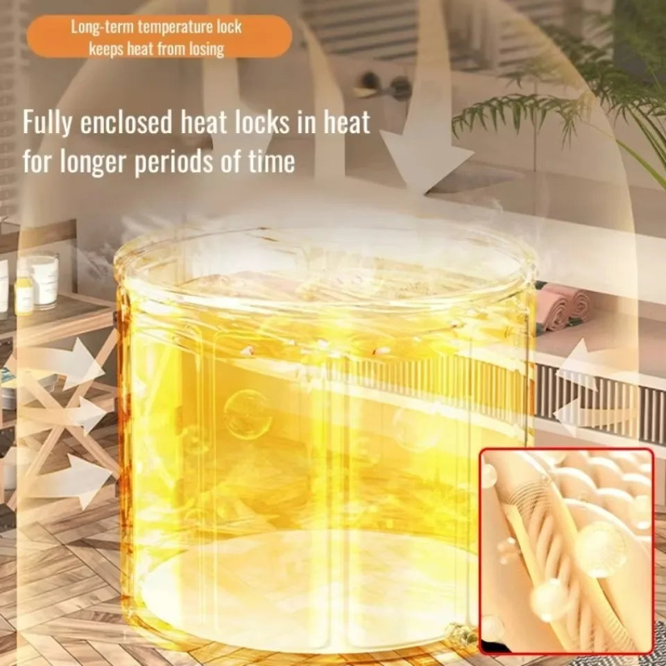 Foldable Portable Bath Tub – Thickened Full-Body Bathtub for Children & Adults, Long-Term Temperature Lock