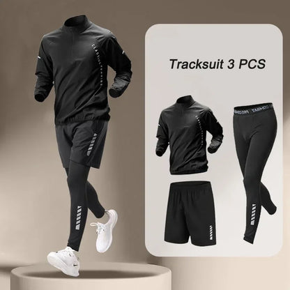 2025 Spring Men’s Quick Dry Sportswear Set — 1–4 Piece Running, Jogging & Workout Outfit
