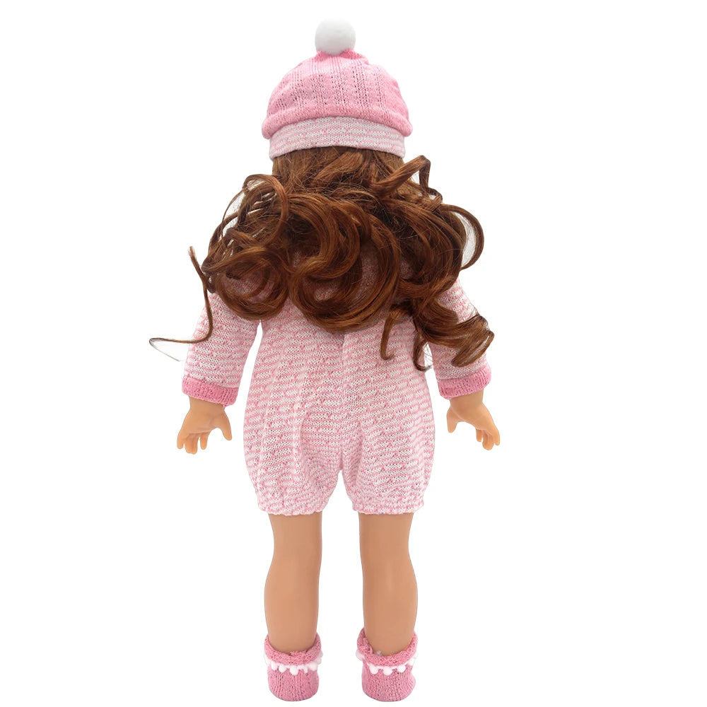 Baby Born Doll Clothes Set – Cute Jumpers, Rompers & Shoes for 13-18 Inch Newborn Dolls, Festival & Birthday Gift