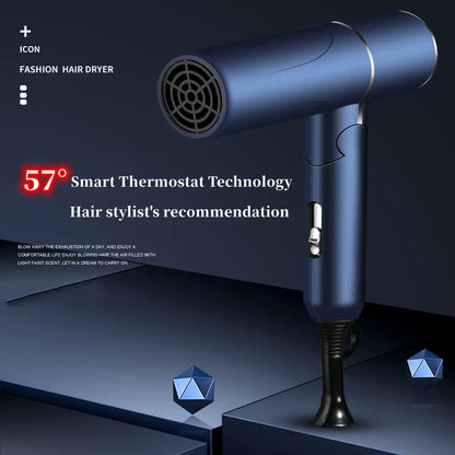 Professional Foldable Hair Dryer with Negative Ions & Blue Light – High Power Salon & Home Use