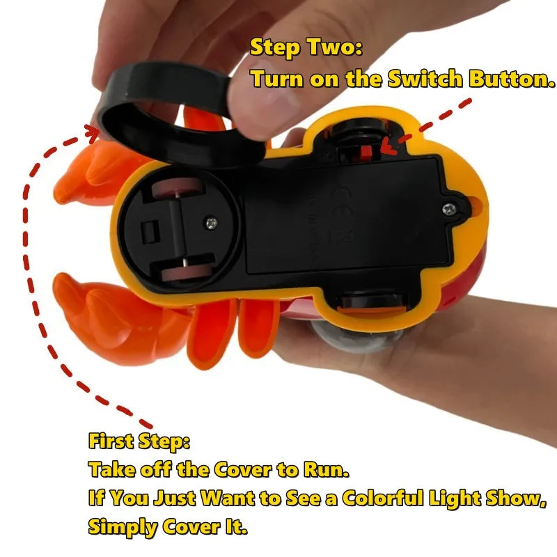Crawling Crab Baby Toy – Interactive Musical Light-Up Toy for Toddlers, Dancing & Moving Play, Ages 0-12 Months
