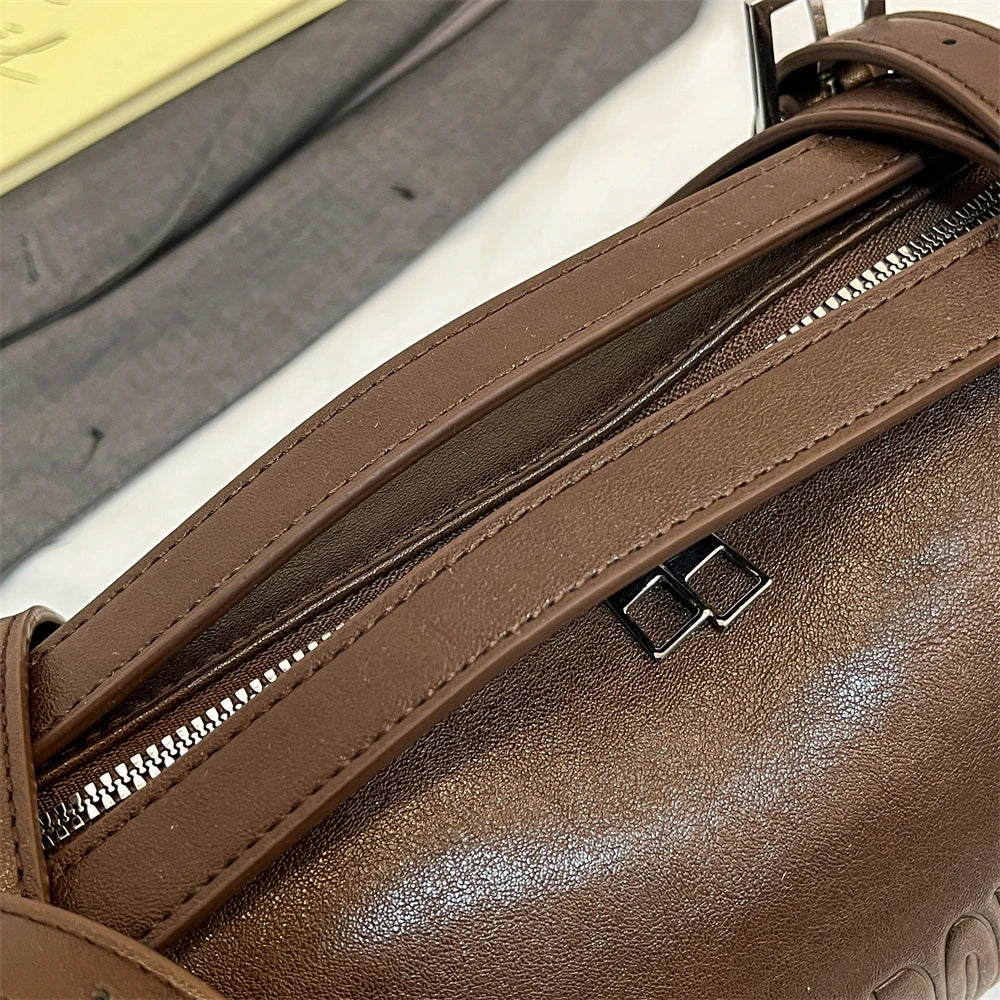 2024 Multifunctional Cylinder Shoulder Bag for Women – Luxury Crossbody Handbag with Pendant