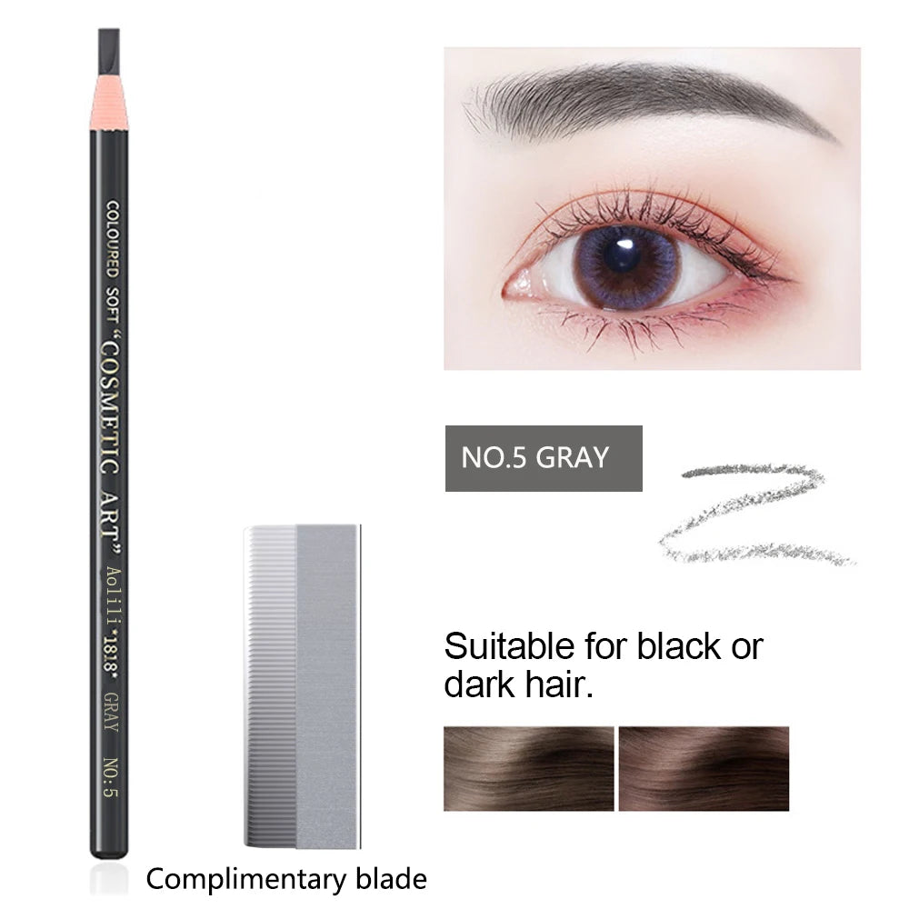 Waterproof Eyebrow Pencil – Long-Lasting Brow Enhancer for Professional Makeup, Brow Lift & Feathered Eyebrows