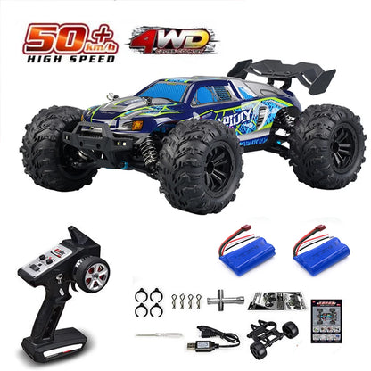 RC Off-Road 4x4 Brushless Car – 70KM/H High-Speed 1/16 4WD Monster Truck with LED Lights for Kids