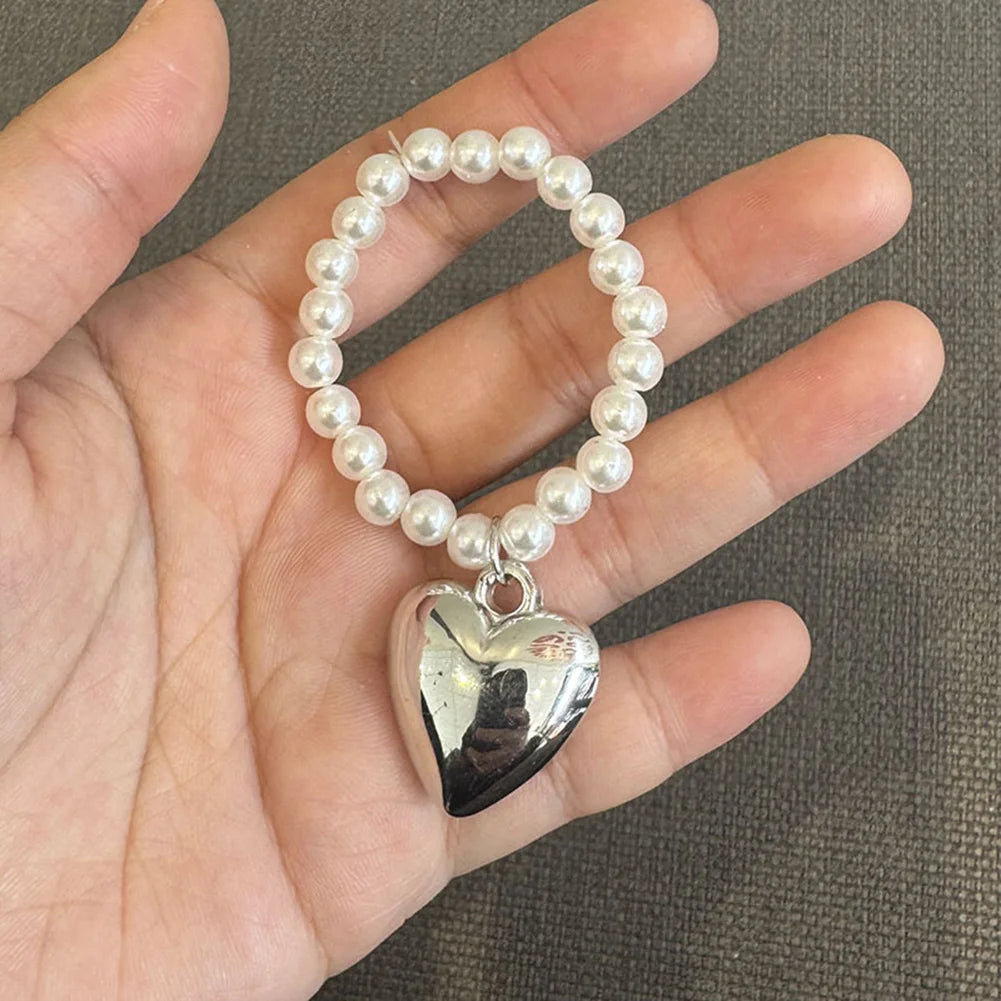 Labubu 4.0 Monsters Pin — Pearl Love Necklace Pendant for Mini Labubu Doll Accessories