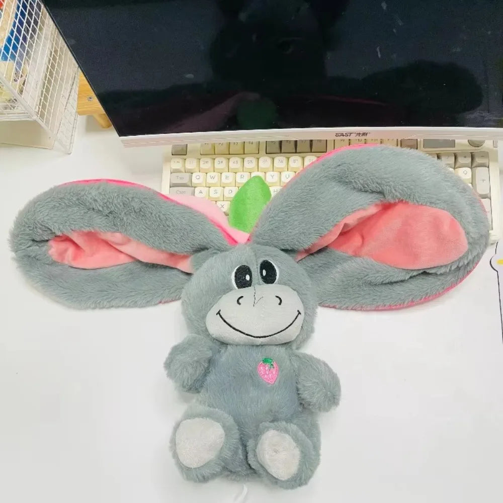12.6-inch Luminous Breathing Plush Doll – Motion Light Baby Sleeping Toy Donkey Cartoon Soft Doll for Early Childhood