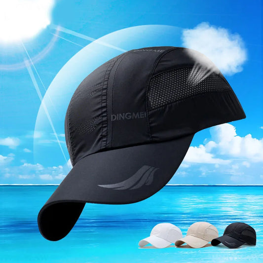 2024 Summer Sports Cap – Men’s and Women’s Quick-Dry Baseball Snapback, Running, Golf, Kpop Solid Mesh Hat