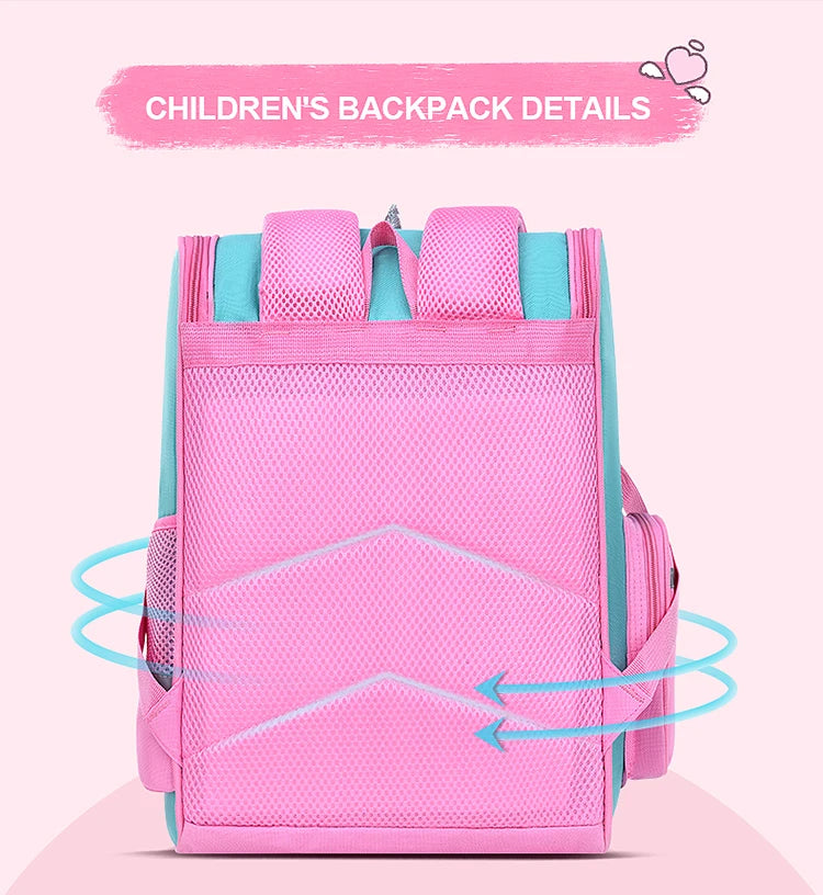 Children’s School Backpack | Cute Waterproof Lightweight Bag for Elementary Students, Grades 1-6, Ages 6-12