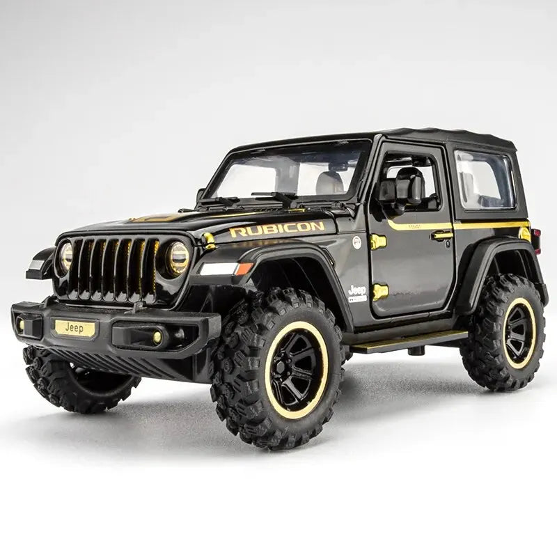 1:32 Off-Road 7-Door Wrangler Diecast Model Car with Opening Doors & Lights – Metal Alloy Toy for Kids & Adults