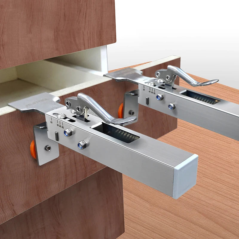 Drawer Fastening Clip — Adjustable Front Mount Clamp for Quick and Accurate Drawer Panel Installation