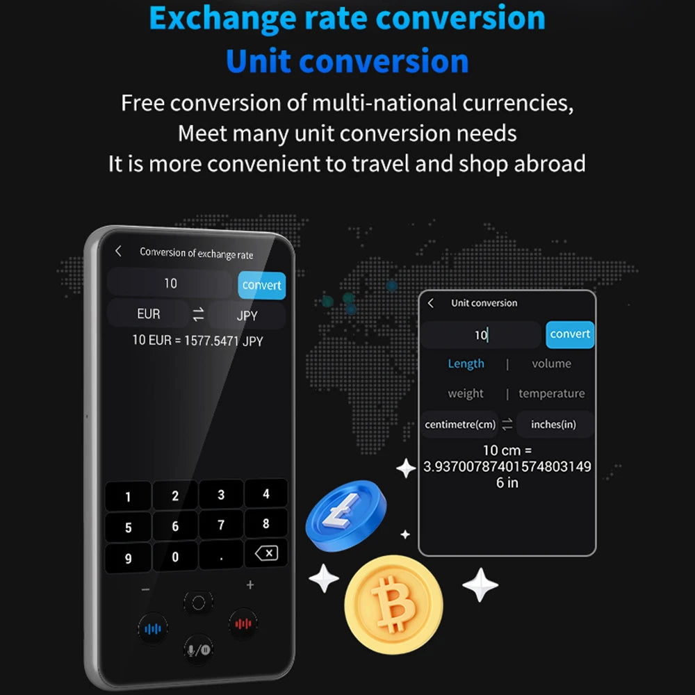 S85 Pro Language Translator Device – 138 Languages, Voice & Video Recording, Offline Translation, 8GB, 2000mAh