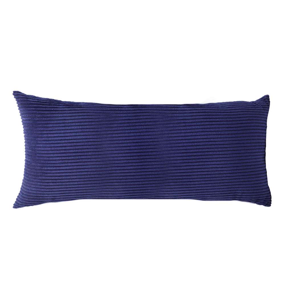 Striped Corduroy Body Pillow Cover - Plush Long Cushion Case for 50x70/50x100/50x120CM Bedding & Home Comfort