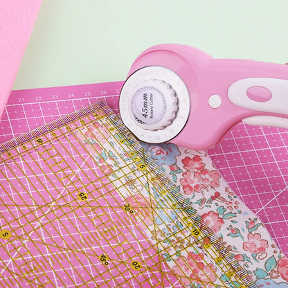 KRABALL Professional Rotary Cutter Kit: Fabric Cutting Tool with A3 Mat, Blades, Sewing Clips, Scissors - Patchwork Sewing Accessories
