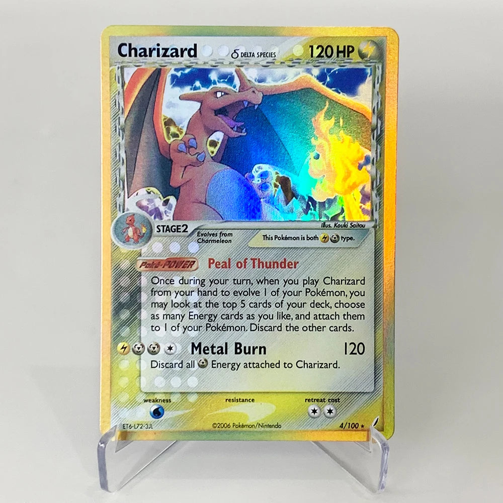 PTCG Charizard V VMAX EX GX Cards - Rare Collectible Battle and Proxy Trading Cards