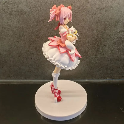 18cm Puella Magi Madoka Magica Kaname Madoka Action Figure – Magical Girl Model Doll for Christmas Gift & Decoration