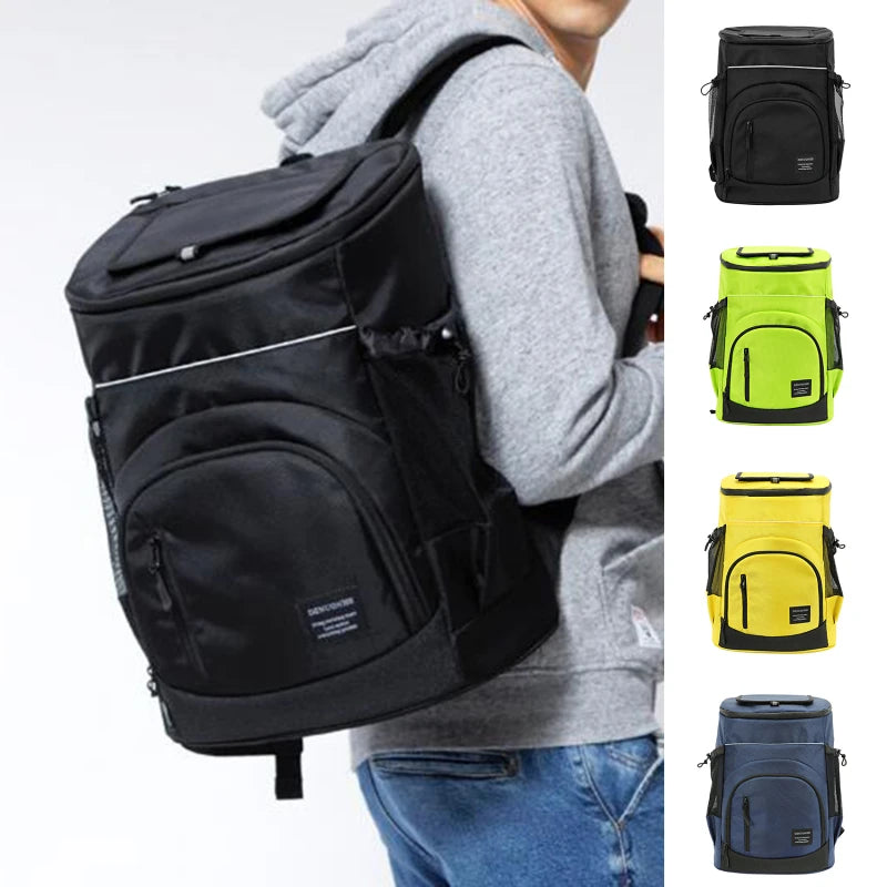 30L Insulated Cooler Backpack - Soft Thermal Food & Beverage Bag for Beach, Travel, Camping & Outdoor Use