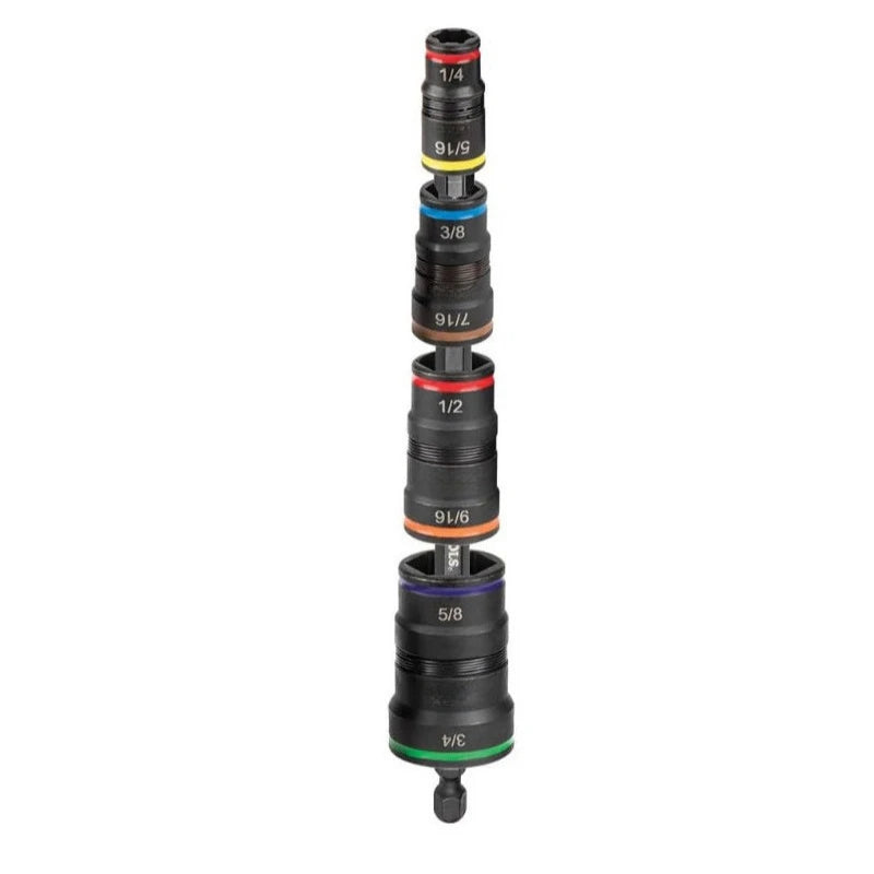 9-in-1 Magnetic Impact Socket Set - High-Torque Double-Head Hex Repair & Maintenance Tool