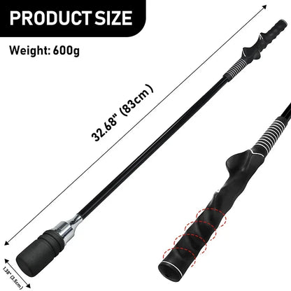 PGM Golf Swing Trainer – Indoor & Outdoor Practice Stick with Hand Grip TA031