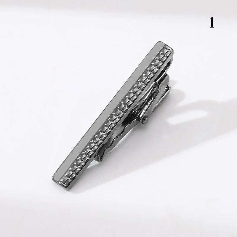 Men’s Fashion Tie Clip Pin - Metal Necktie Bar for Business, Wedding & Party Suit Accessories Gift