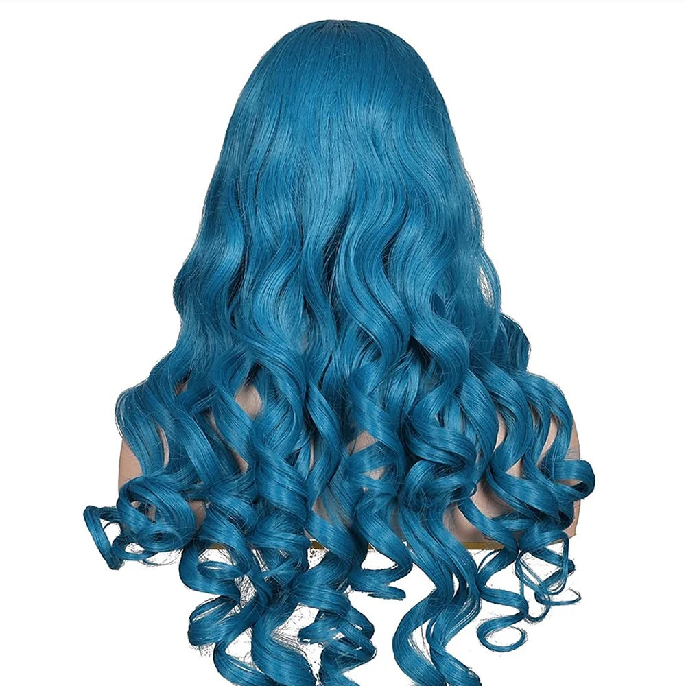 HAIRJOY Women's Long Curly Synthetic Cosplay Wig with 2 Ponytails – Halloween & Party Wig
