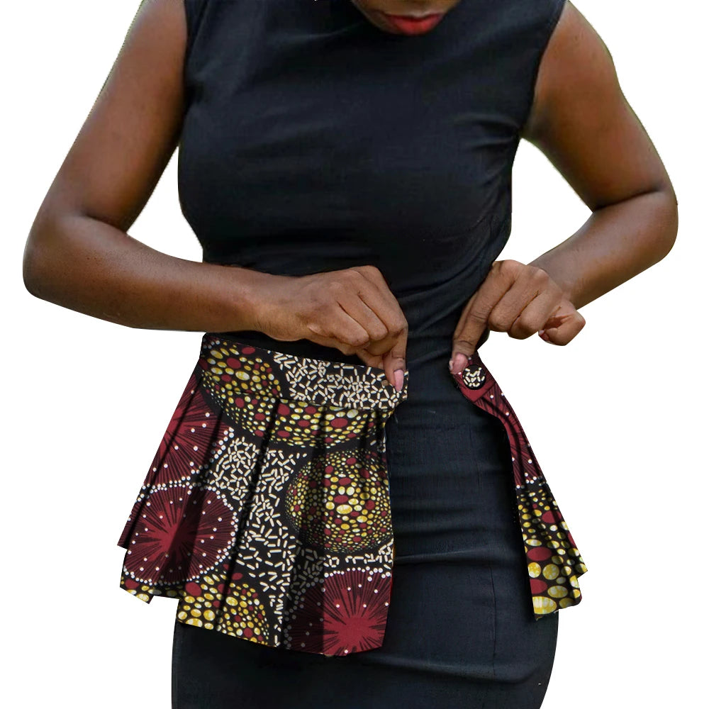 African Print Waist Corset Belt - Handmade Ankara Overlay Tie Belt for Women, Stylish Skirt & Dress Accessory