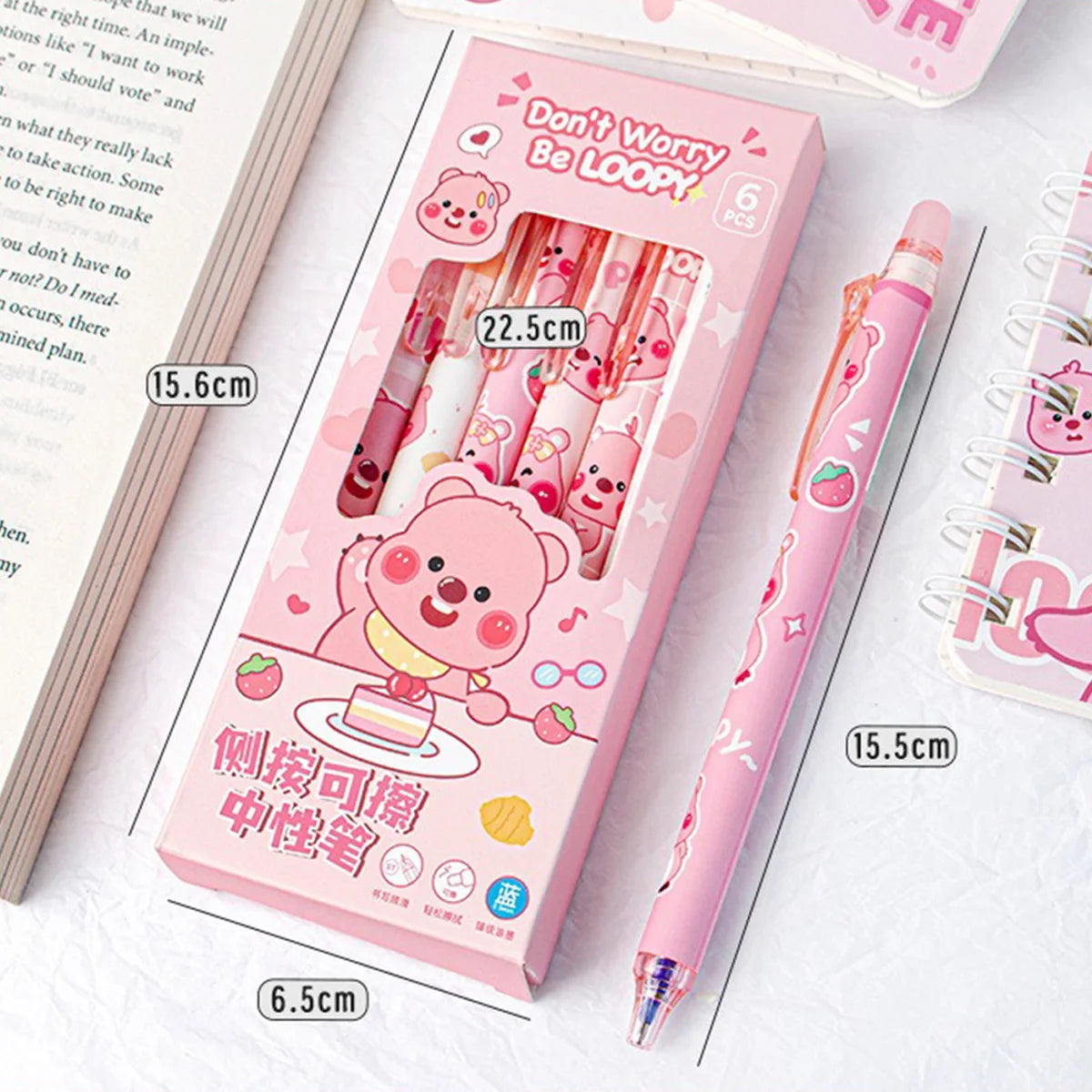 Cute Capybara Gel Pens – Erasable & Refillable Smudge-Free Ink Pens for School, Office, Stationery & Gifts
