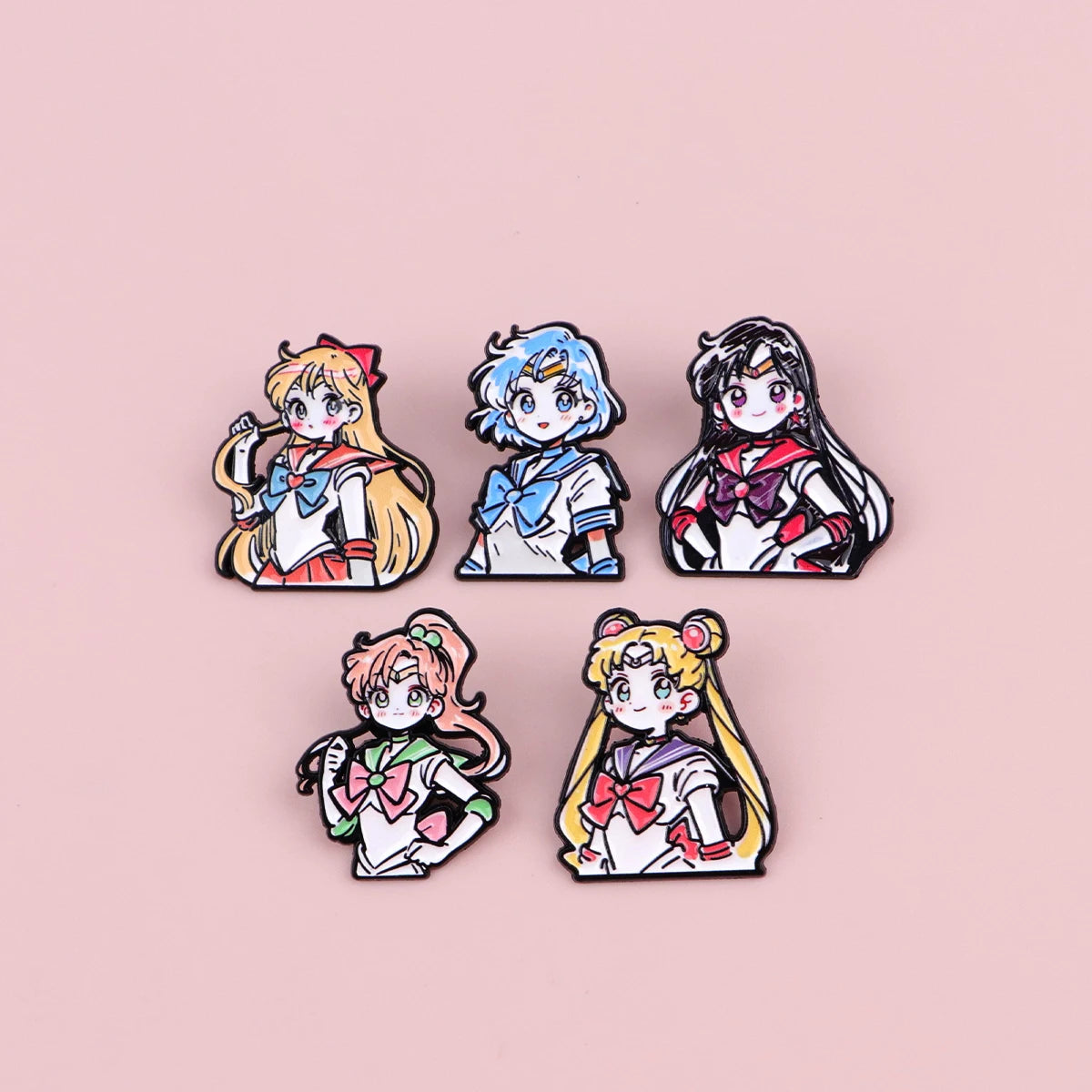 Cartoon Anime Enamel Brooch Pins – Kawaii Metal Badge Jewelry for Clothing & Backpack Gifts